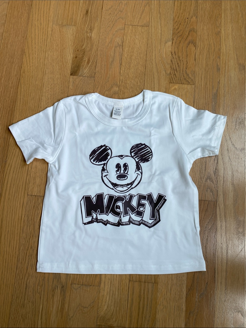 Kids 2-3 Y Mickey Graphic White Kids T-Shirt